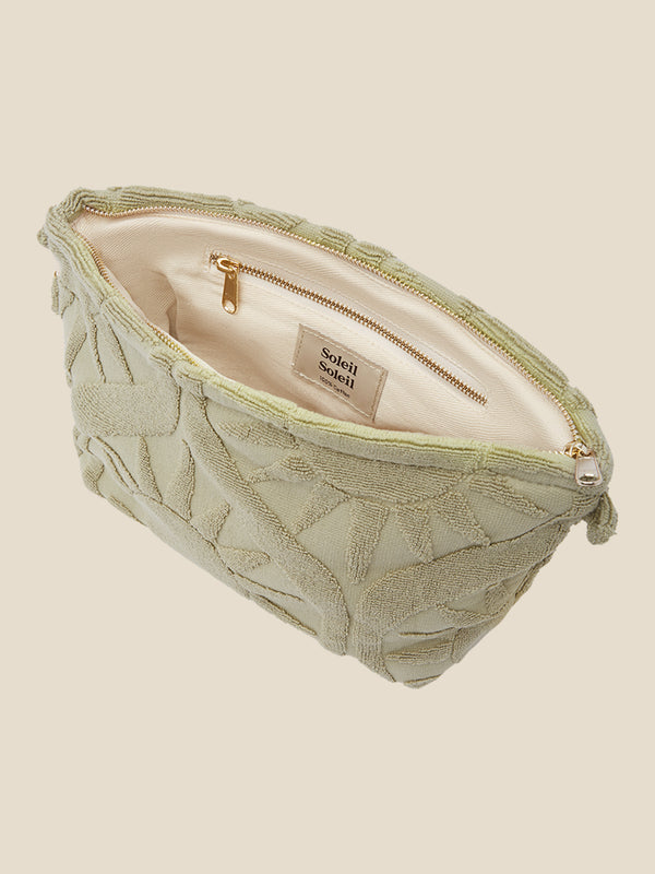 Sundown Towelling Pouch | Sage