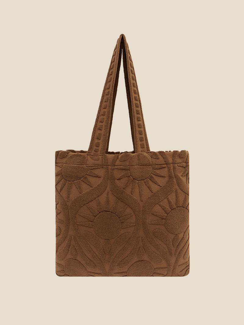 Sundown Towelling Tote | Espresso