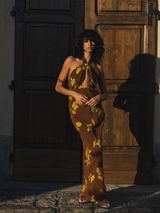 Paloma Dress | Tulp Carob Silk