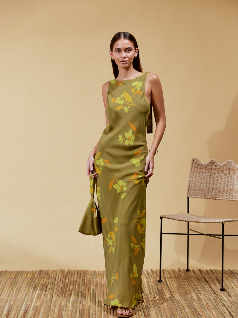 Ines Dress | Tulp Hazel Silk