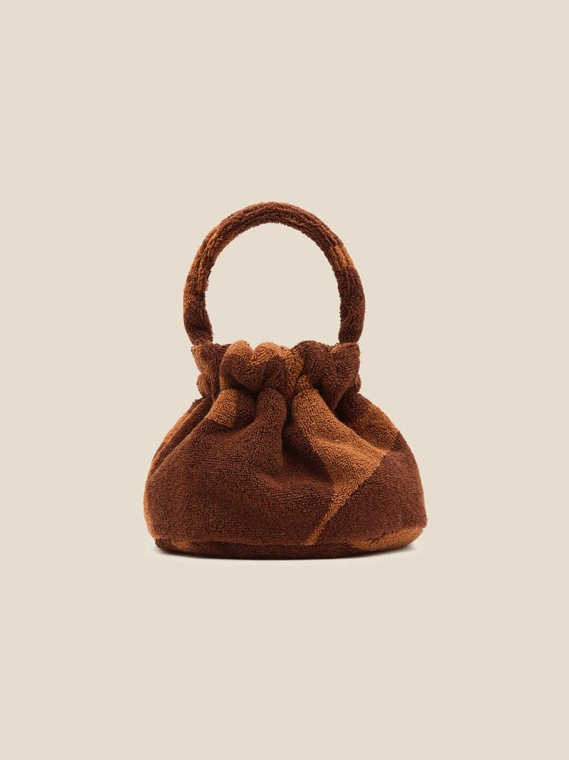 Towelling Bucket Bag | Wave Umber