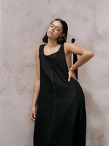 Halle Dress | Onyx
